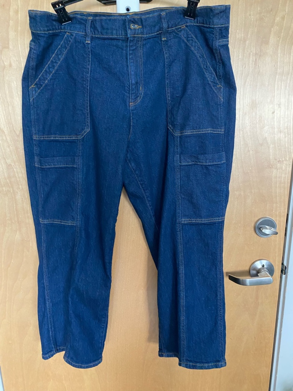 Womens plus size soft denim high rise Utility jeans.  Size 22.